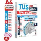Karakutu Yayınları 2027 TUS Temel Tıp Bilimleri ÖSYM Çıkmış Soru Tıpkı Basım Son 7 Yıl 12li Deneme Kitapçığı