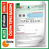 Karakutu Yayınları ALES 2024/1 ÖSYM Tıpkı Basım Çıkmış Soru Deneme Kitapçığı Video/PDF Çözümlü Türkiye Geneli