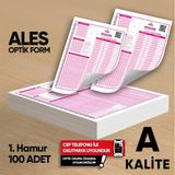 Karakutu Yayınları ALES Deneme Sınavları İçin 100 Adet Optik Form