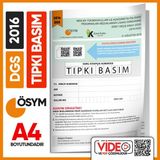 Karakutu Yayınları DGS 2016 ÖSYM Tıpkı Basım Çıkmış Soru Deneme Kitapçığı