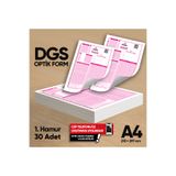 Karakutu Yayınları Dgs Deneme Sınavları için 30 Adet Optik Form