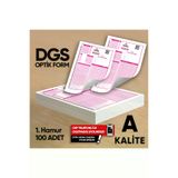 Karakutu Yayınları DGS80GRoptik100FRM4052 Dgs Deneme Sınavları İçin 100 Adet Optik Form