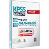 Karakutu Yayınları KPSS Ön Lisans-Ortaöğretim Türkçenin Kara Kutusu ANLAM BİLGİSİ Çıkmış Soru Bankası Dijital Çözümlü