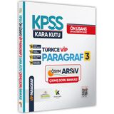 Karakutu Yayınları Kpss Ön Lisans-Ortaöğretim Türkçenin Kara Kutusu Vip Paragraf 3 Ösym Çıkmış Soru Bankası Çözümlü
