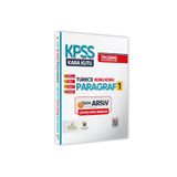 Karakutu Yayınları KPSS Önlisans/Ortaöğretim Türkçenin Kara Kutusu KONU KONU PARAGRAF 1 Çözümlü Çıkmış Soru Bankası
