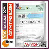Karakutu Yayınları YDS 2019/1 ÖSYM Tıpkı Basım Çıkmış Soru Deneme Kitapçığı Video Çözümlü Türkiye Geneli