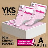 Karakutu Yayınları Yks-Msü Deneme Sınavları için 500 Adet (90.gr) Optik Form - Optik Okuma Uyumlu
