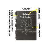 karalar ahşap İSİMLİ AHŞAP DEFTER ÇOCUK GÜNLÜĞÜ ŞIK VE ÖZEL TASARIMLI NOT DEFTERİ