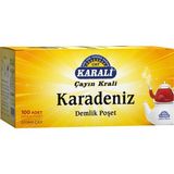 Karali Çay 100 Adet Karadeniz Demlik Poşet Siyah Çay Eşsiz Aromasıyla Keyifli Yudumlar