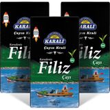 Karali Çay Karadeniz Filiz Dökme Çay 1 kg x 3'lü Siyah Çay Kaliteli Doğal Aroma ile
