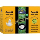Karali Çay Karali Alternatif Jumbo Demlik Poşet Earl Grey 200x30 Gr Doğal Siyah Çay Aromalı
