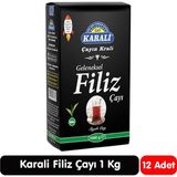 Karali Çay Karali Geleneksel Filiz Siyah Çay 1 kg 12 Paket - 12 kg