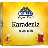 Karali Çay Karali Karadeniz Bardak Poşet Çay 100'lü Kağıt Filtre ile Doğal ve Katkısız Lezzet