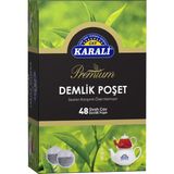 Karali Çay Premium Demlik Poşet Siyah Çay 48'li Kolay Demleme ve Tasarruf Sağlayan Özel Harman