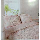 Karamanlı Home 2 Adet Fermuarlı Yastık Alezi Hediyeli % 100 Pamuk Ranforce Çift Kişilik Nevresim Takımı Pembe 4 Parça 200X 220CM Nefes Alır Terletmez - 200 x 220 cm