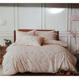 Karamanlı Home 2 Adet Fermuarlı Yastık Alezi Hediyeli % 100 Pamuk Ranforce Çift Kişilik Nevresim Takımı Pudra 4 Parça 200X 220CM Nefes Alır Terletmez - 200 x 220 cm