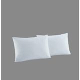 Karamanlı Home 2 paket 2 'li toplam 4 TANE Fermuarlı % 100 Sıvı Geçirmez Yastık Alezi Hijyenik Pratik Anti Alerjan TERLETMEZ SES YAPMAZ NEFES ALIR YENİ NESİL NONVOWEN TEKNOLOJİSİ - 50 x 70 cm - Beyaz