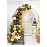 Karamel-Ten-Çikolata Kahve-Gold Renk Balon Zinciri 50 Adet+5 mt balon zinciri