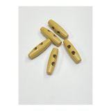 karan tuhafiye Ahşap Çoban Düğme 5 Li Set / 4 Cm/Açık ahşap