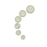karan tuhafiye Ahşap Görünümlü Plastik Düğme / 6 lı set Açık Gri/02741/1.8 cm
