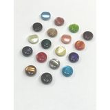 Karan Tuhafiye Bluz Düğmesi/ Sedefli Bluz Düğmesi / 1,2 cm / 10 Adet / 2882 / - Turuncu