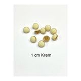 karan tuhafiye Bluz Düğmesi/Metal Bluz Gömlek Düğmesi/ 1 cm /02729/ Krem