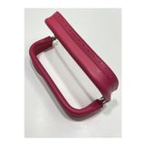 karan tuhafiye Çanta bursu/Derili burs 20 cm /, Fuşya