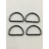 Karan Tuhafiye Çanta Halkası D Demir 3,5 cm 4 Lü Set - Antrasit
