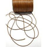 Karan Tuhafiye Deri İp / Bileklik İpi / Takı Tasarım İpi / 5 Metre / 2 mm / - Taba