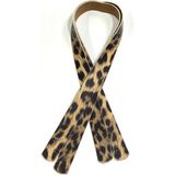 Karan Tuhafiye Dikmeli Spor Sap / Çanta Sapı / Deri Dikmeli Sap 70 cm - Leopar