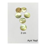 karan tuhafiye Düğme/Renkli Düğme / 6 lı set/açık yeşil
