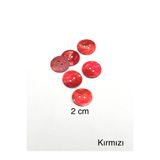 karan tuhafiye Düğme/Renkli Düğme / 6 lı set/Kırmızı