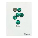 karan tuhafiye Düğme/Renkli Düğme / 6 lı set/zümrüt