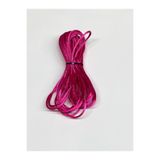 karan tuhafiye Floş Ip/Sıçan Kuyruğu/Bileklik Ipi/Abiye Sırt Bağlama Ipi / 2 Mm 5 Metre, fuşya