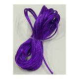 karan tuhafiye Floş Ip/Sıçan Kuyruğu/Bileklik Ipi/Abiye Sırt Bağlama Ipi / 2 Mm 5 Metre, mor1