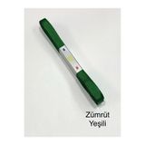 karan tuhafiye Grogren Kurdele 10 mm (1 cm) / 10 Metre, Zümrüt yeşili