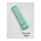 karan tuhafiye Grogren Kurdele 30 mm (3 cm) / 10 Metre, koyu su yeşili
