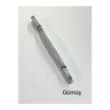 karan tuhafiye Grogren Kurdele 6 mm (0,6 cm) / 10 Metre, gümüş