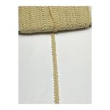 karan tuhafiye İnce Su Taşı/Seccade Kenar Şeridi / 5 Metre / 7 mm /, Koyu Krem