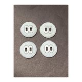 karan tuhafiye İtalyan kaban mont düğmesi / 4 lü set/kırık beyaz, d526