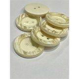 Karan Tuhafiye Kaban Mont Düğmesi / Krem Renk / 6 Lı Set 3,5 cm