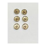 karan tuhafiye Metal Çıtçıt/Kaban Hırka Çıtçıtı / 6 lı set / 2 cm/RoseGold