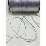 Karan Tuhafiye Monofil Ip / Simli Ip / Süsleme ve Bağlama Ipi / 10 Metre / Gümüş