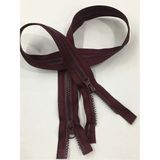 Karan Tuhafiye Mont Fermuarı Çift Yön 75 cm Bordo Kemik Diş 1123