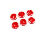 karan tuhafiye Sedefli Düğme/İtalyan Sedefli Düğme /2911/ Kırmızı / 2,3 cm