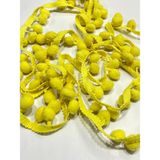 Karan Tuhafiye Şerit Ponpon / Sallantılı Şerit Ponpon / 2 Metre - Sarı