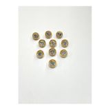 karan tuhafiye Taşlı Bluz Düğmesi/Metal Bluz Düğmesi Gold / 10 Adet /2887/ Model 1