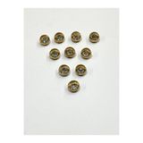 karan tuhafiye Taşlı Bluz Düğmesi/Metal Bluz Düğmesi Gold / 10 Adet /2887/ Model 2