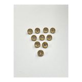 karan tuhafiye Taşlı Bluz Düğmesi/Metal Bluz Düğmesi Gold / 10 Adet /2887/ Model 6