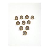 karan tuhafiye Taşlı Bluz Düğmesi/Metal Bluz Düğmesi Gold / 10 Adet /2887/ Model 7